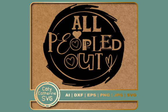 All Peopled Out Funny Antisocial Quote Review