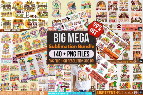 Big Mega Sublimation Bundle PNG Review for Real Embroidery Projects