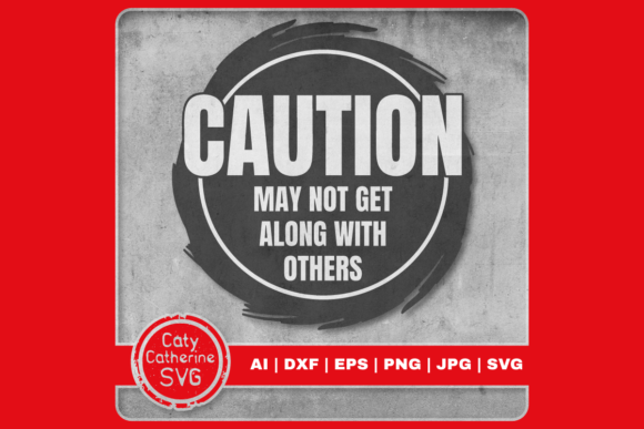 Caution May Not Get Along with Others Embroidery Review