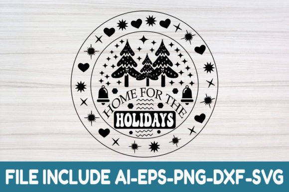 Christmas Quote SVG Design, Home for T