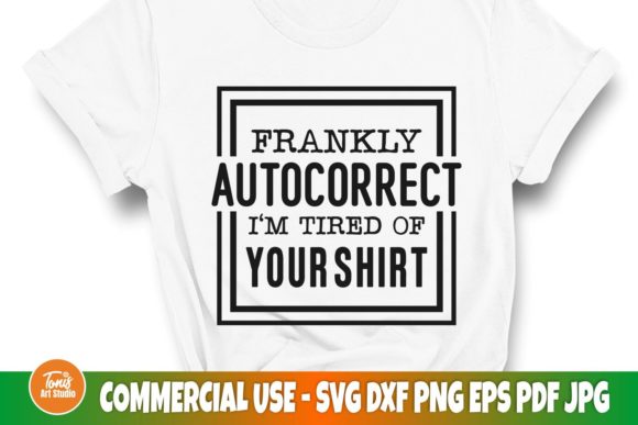 Frankly Autocorrect SVG: A Sarcastic Design for Real Projects