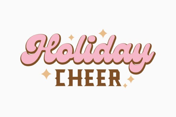 Holiday Cheer Christmas Quote SVG Retro Review