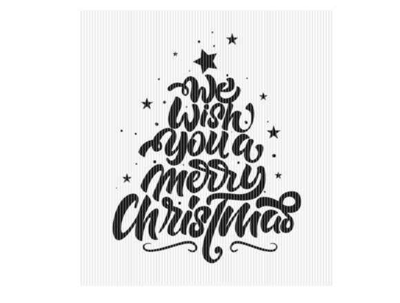 Merry Christmas Tree Quote Graphic Review for Real Embroidery Projects